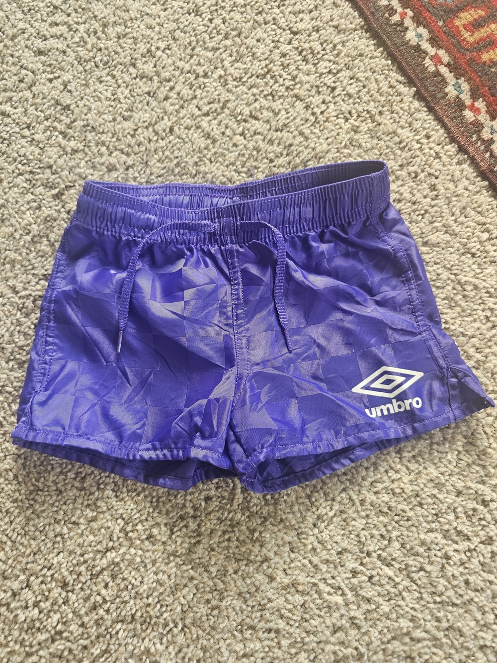 Umbro Purple Girls' Drawstring Athletic Shorts